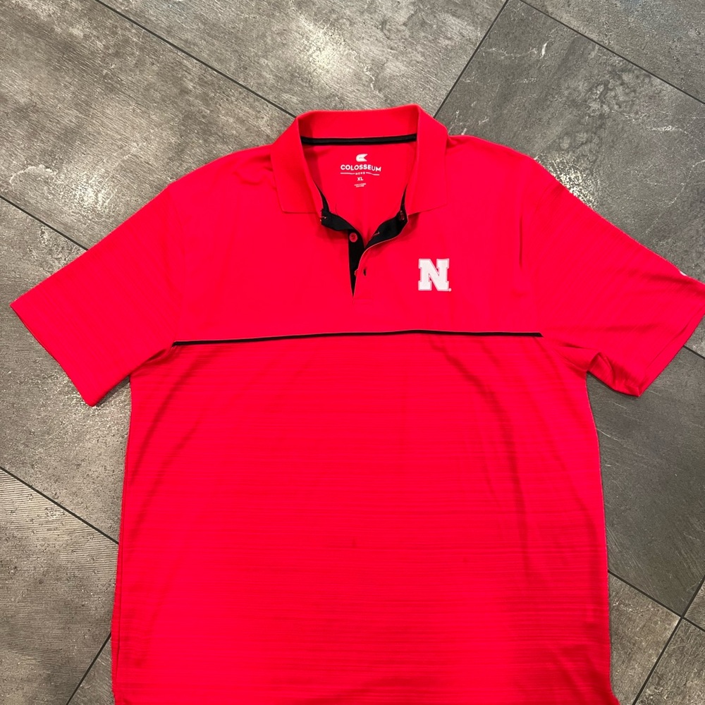 Colosseum Men's Red Polo Shirt xl